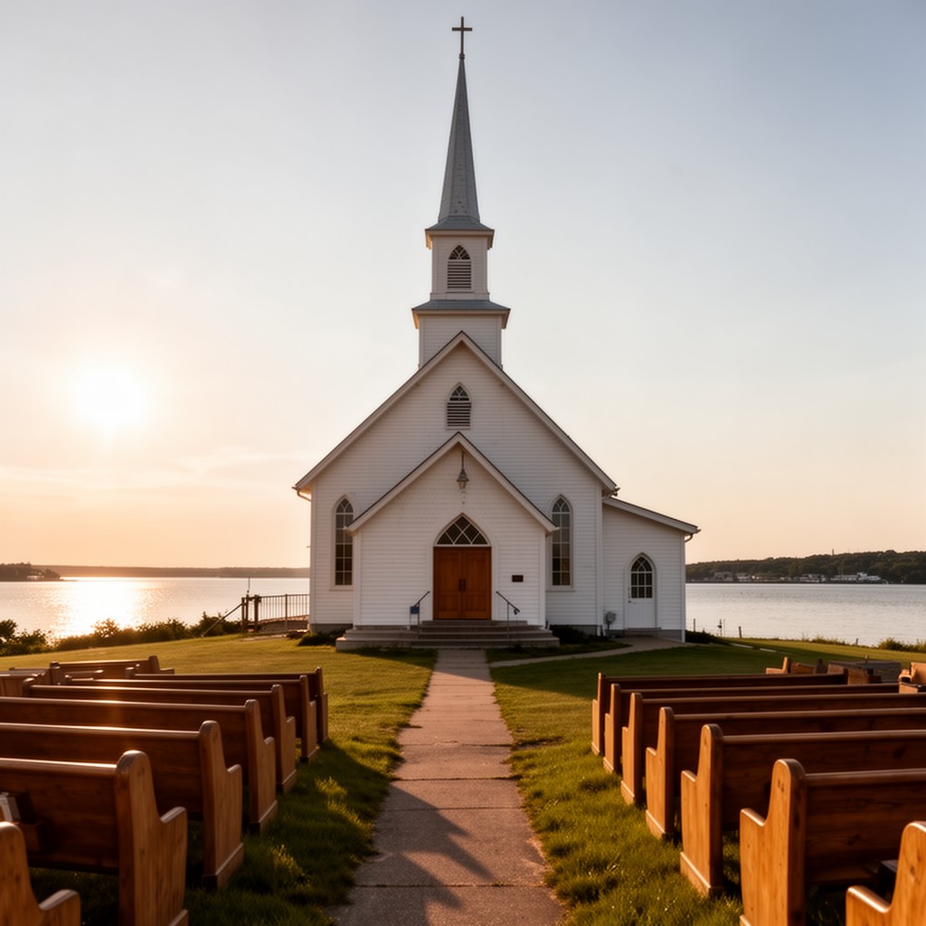 AI-generated illustration of Trinity Evangelical Lutheran Church
