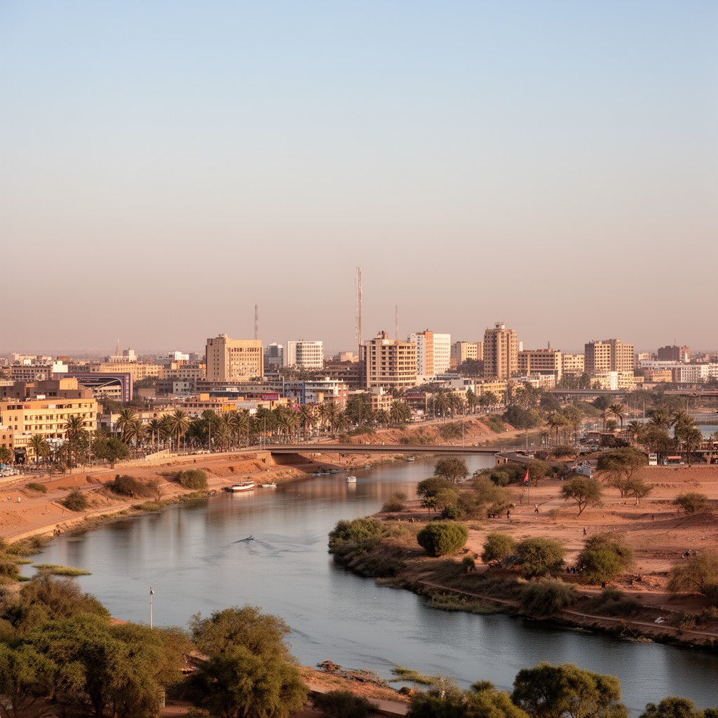 AI-generated illustration of Khartoum