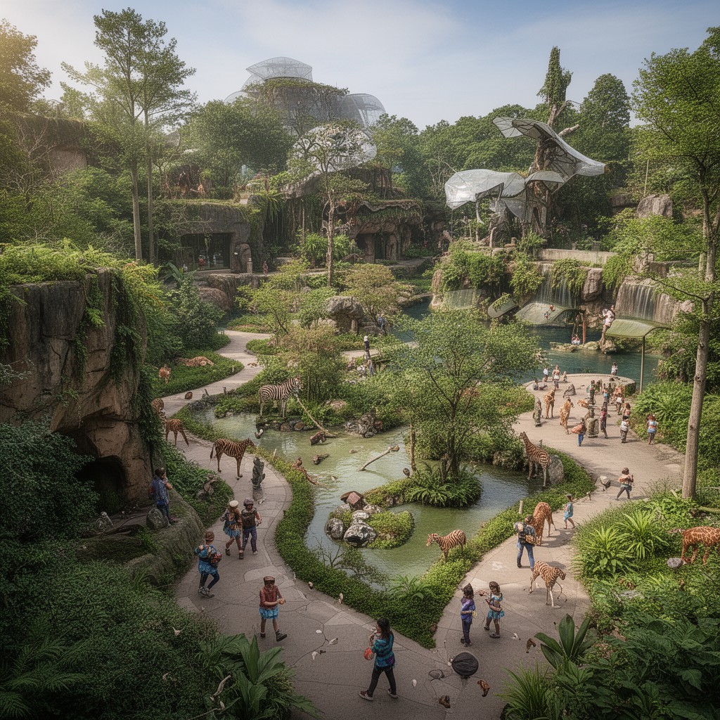 AI-generated illustration of Burgers Zoo