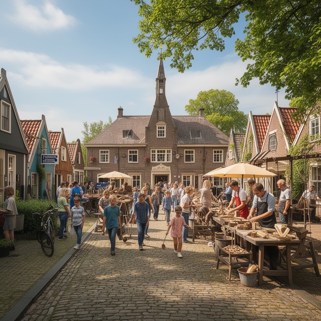AI-generated illustration of Netherlands Open Air Museum