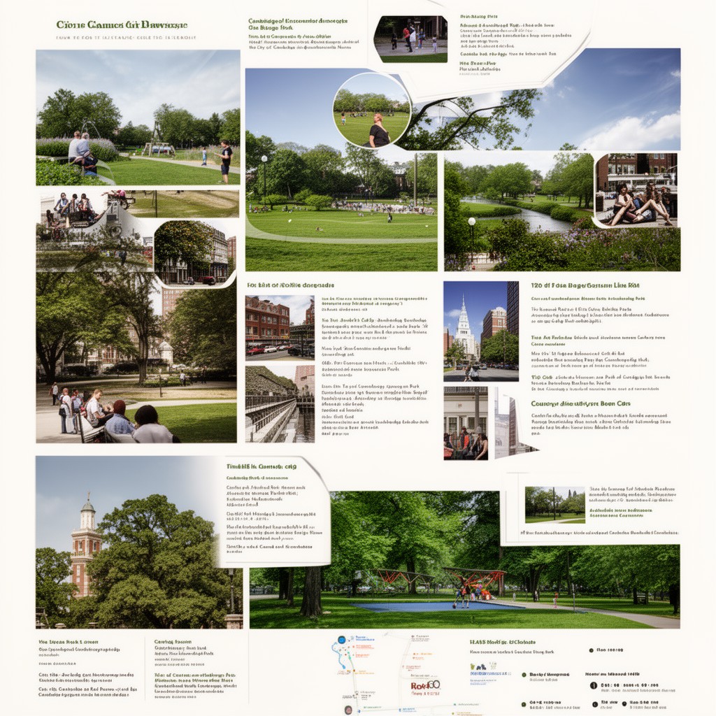 AI-generated illustration of City of Cambridge park system