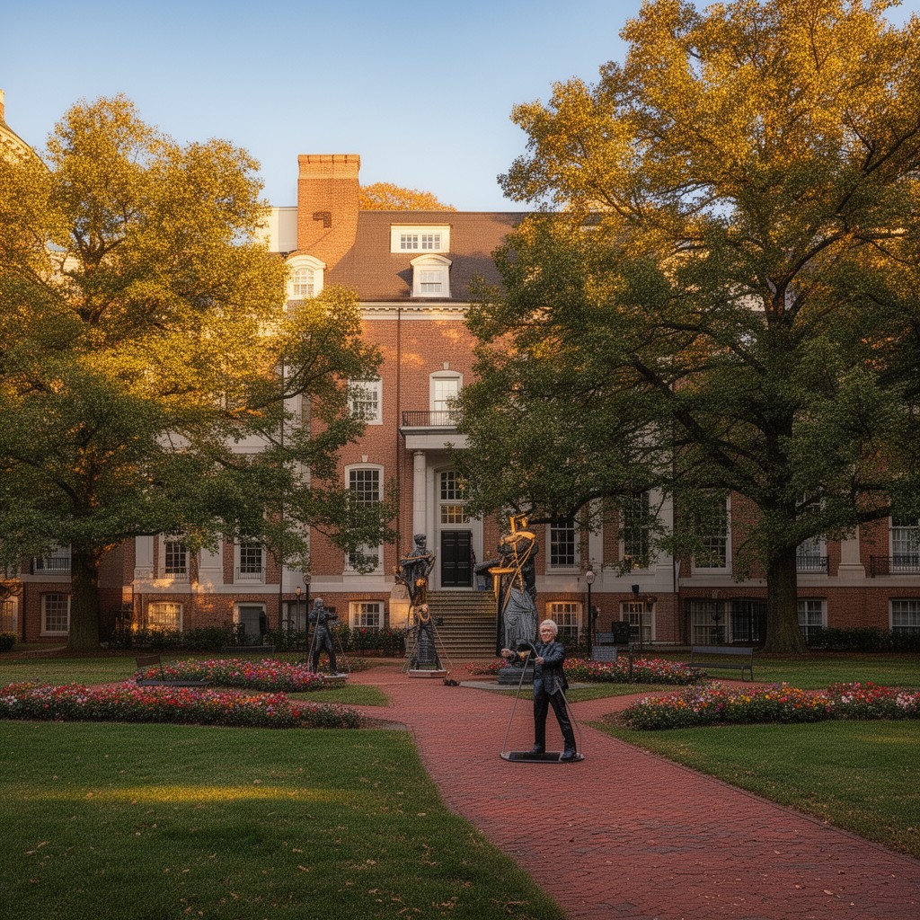 AI-generated illustration of U.S. National Historic Landmark District (as part of Cambridge Common Historic District)