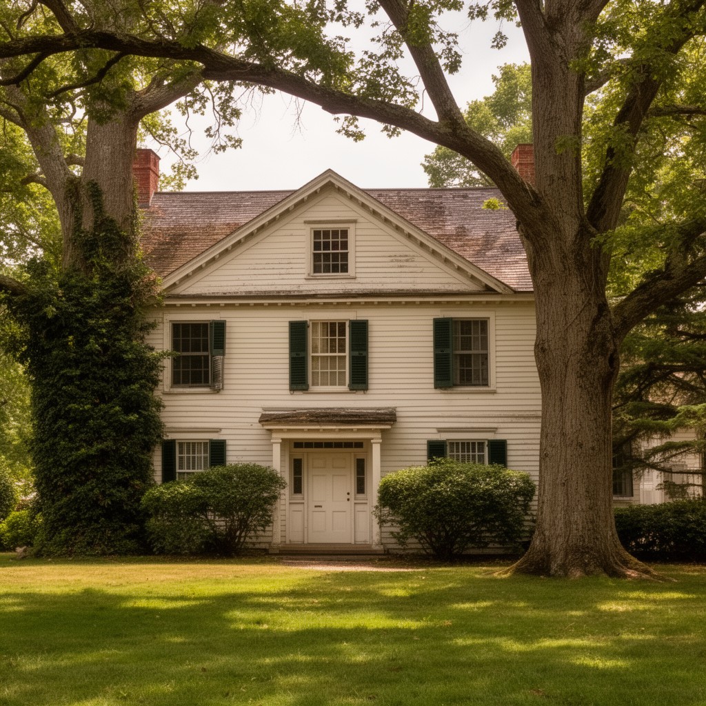 AI-generated illustration of Old House at Peacefield