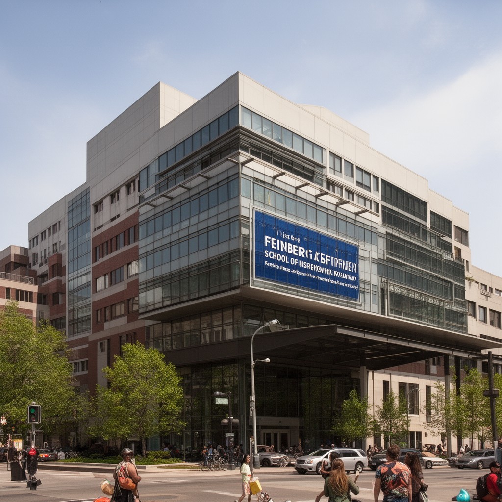 AI-generated illustration of Feinberg School of Medicine