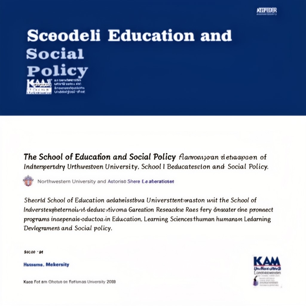 AI-generated illustration of School of Education and Social Policy