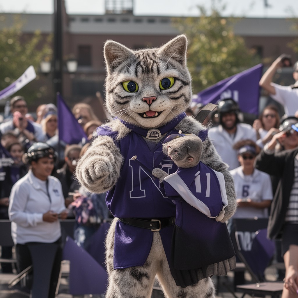 AI-generated illustration of Willie the Wildcat