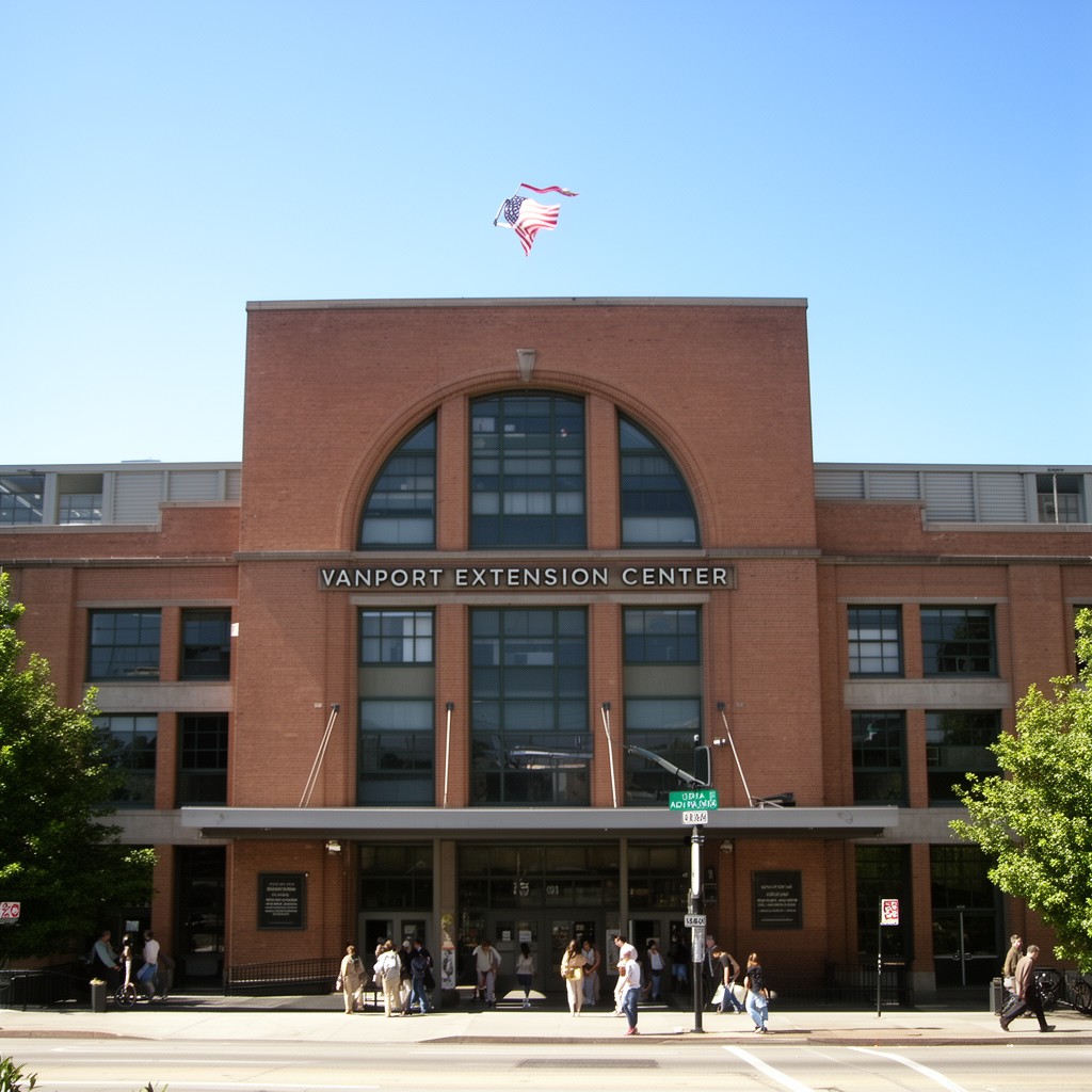 AI-generated illustration of Vanport Extension Center