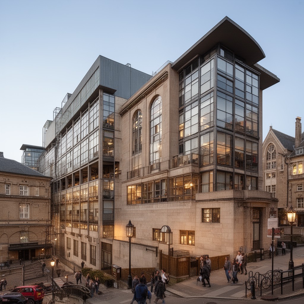 AI-generated illustration of Worsley Building