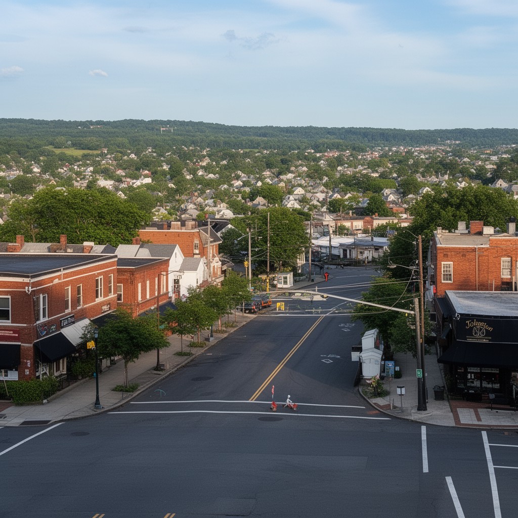 AI-generated illustration of Johnston, Rhode Island, United States