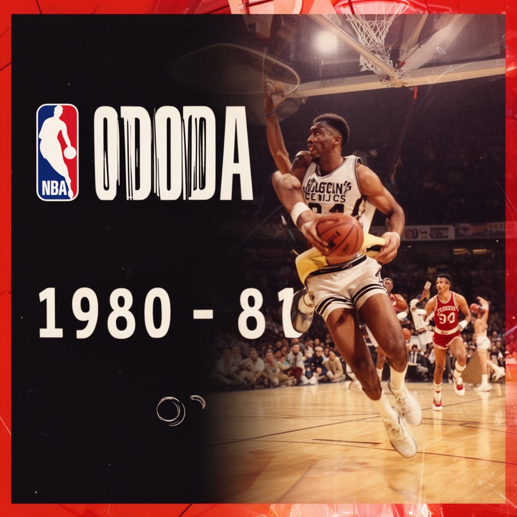 AI-generated illustration of 1980–81 NBA season