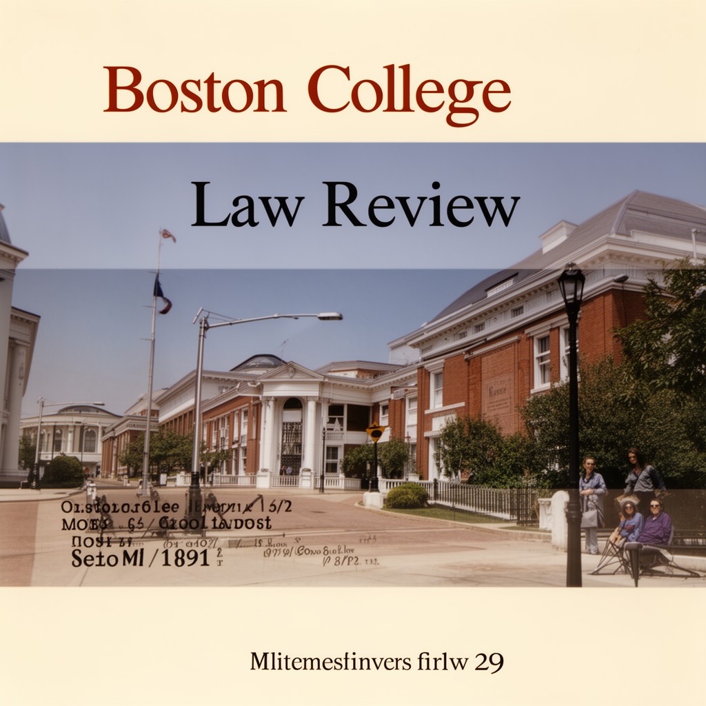 AI-generated illustration of Boston College Law Review