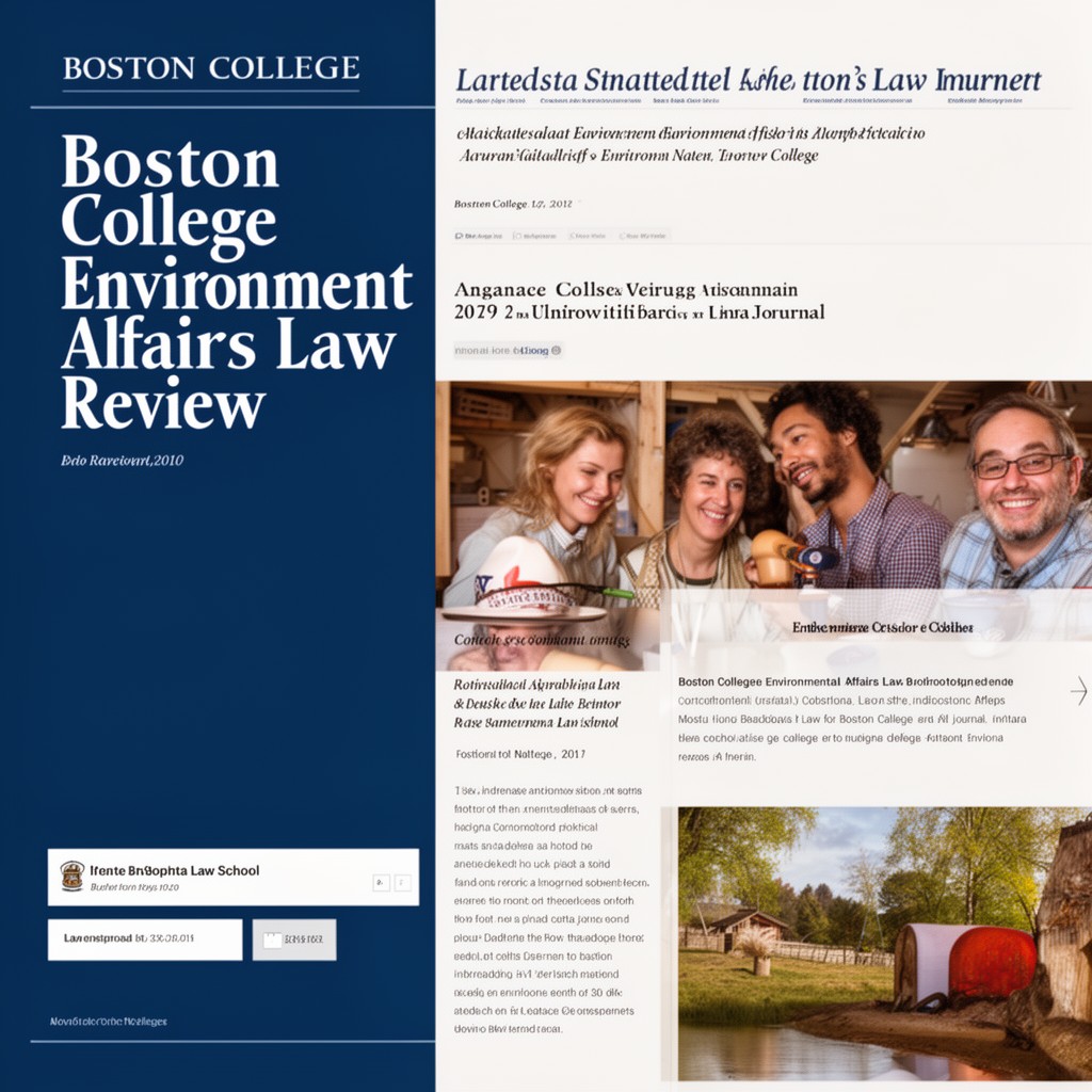 AI-generated illustration of Boston College Environmental Affairs Law Review