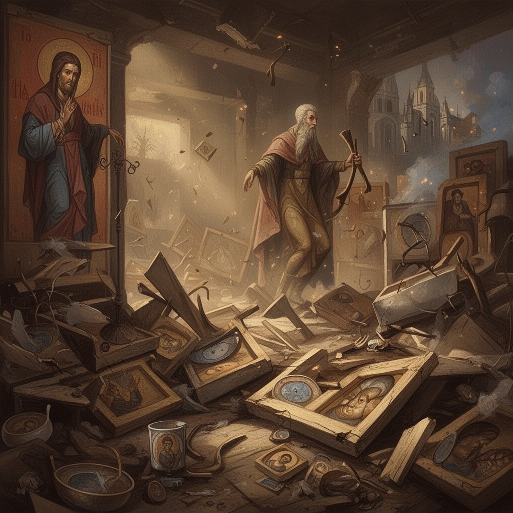 AI-generated illustration of Iconoclasm