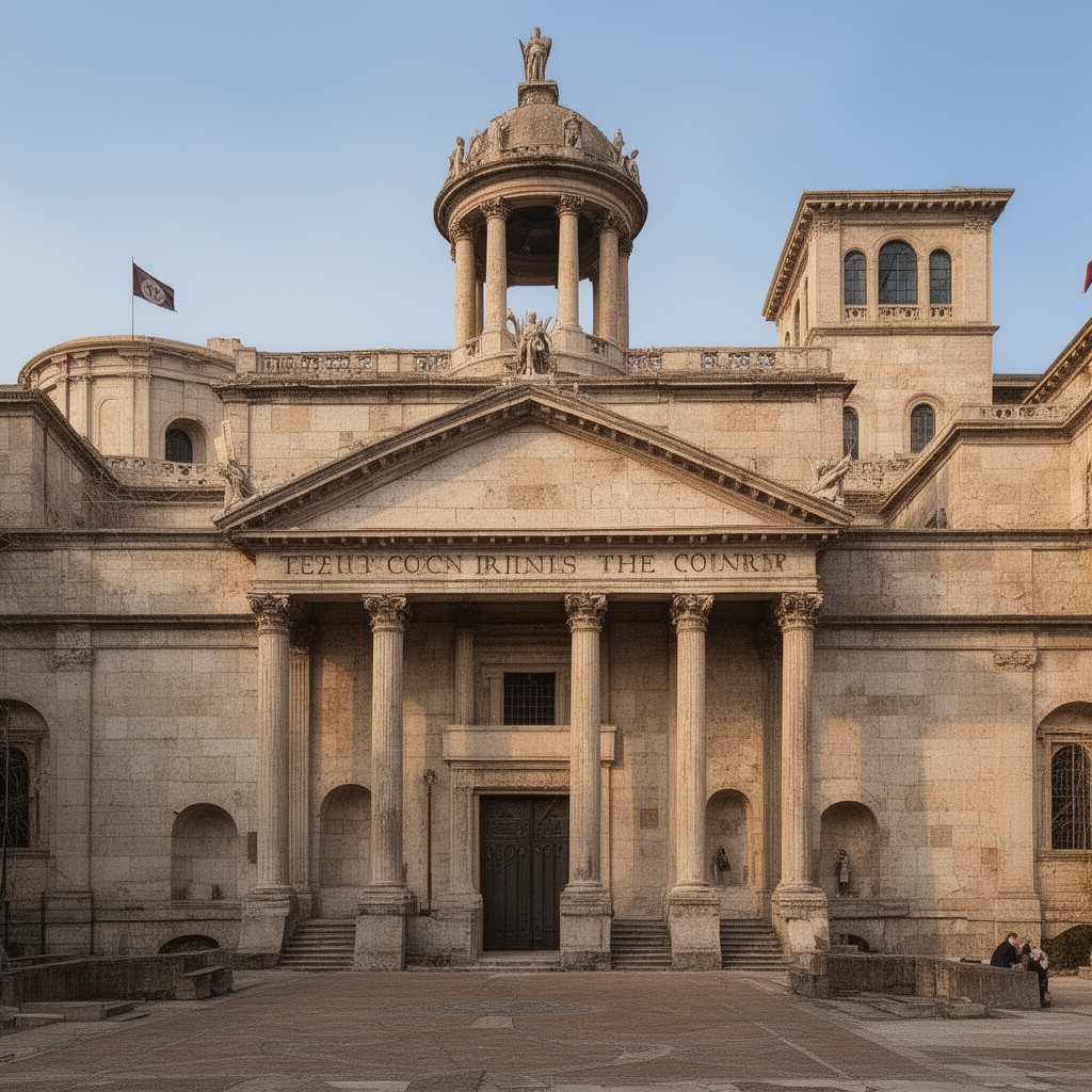 AI-generated illustration of court of Trier