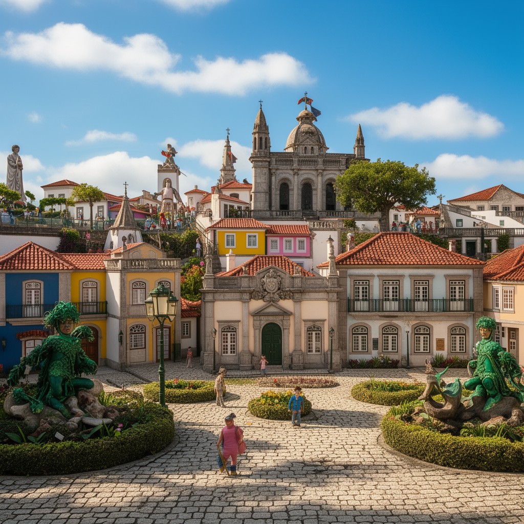 AI-generated illustration of Portugal dos Pequenitos