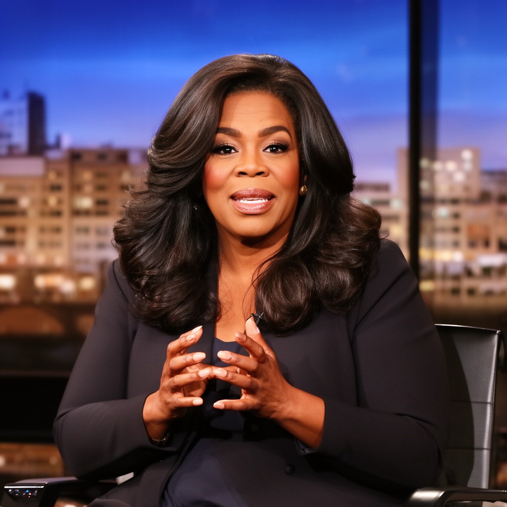 AI-generated illustration of Oprah Winfrey