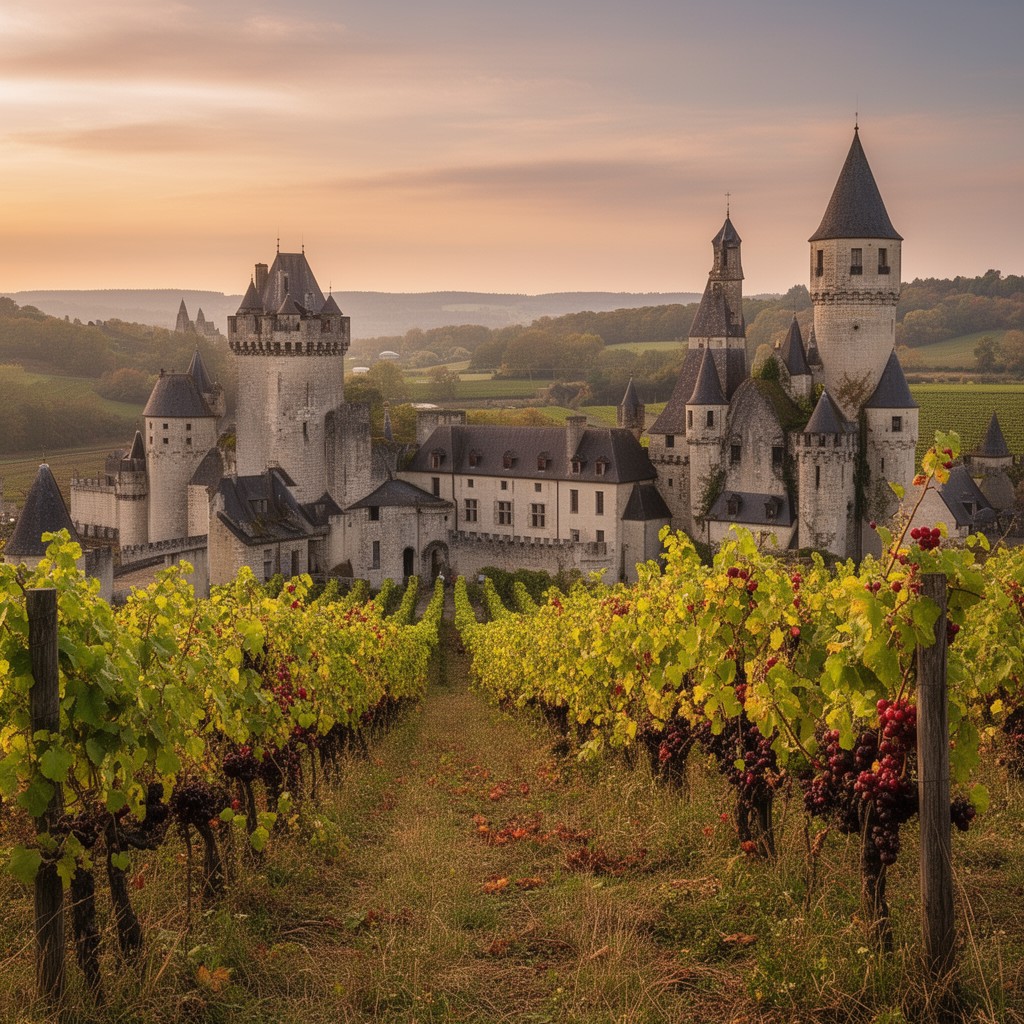 AI-generated illustration of Chinon