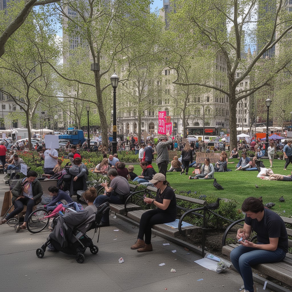 AI-generated illustration of Union Square Park