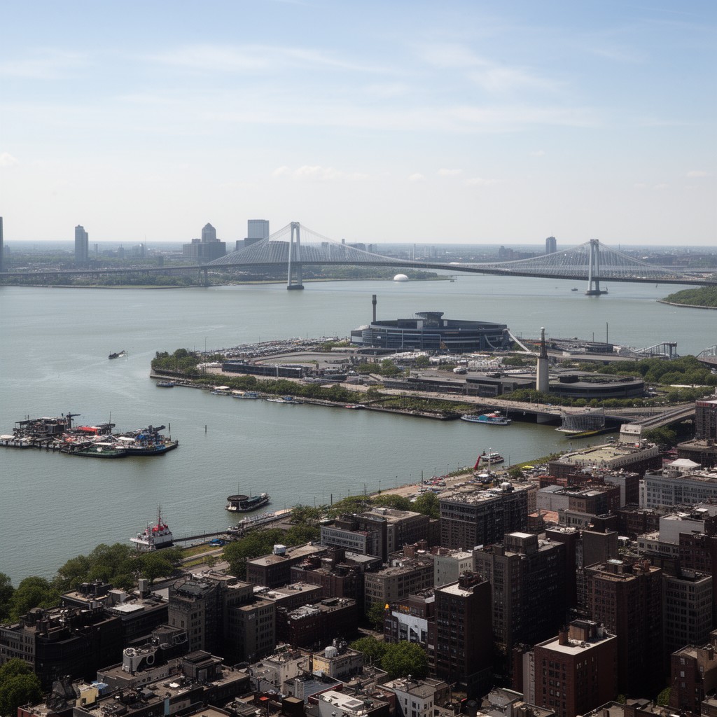 AI-generated illustration of Flushing Bay