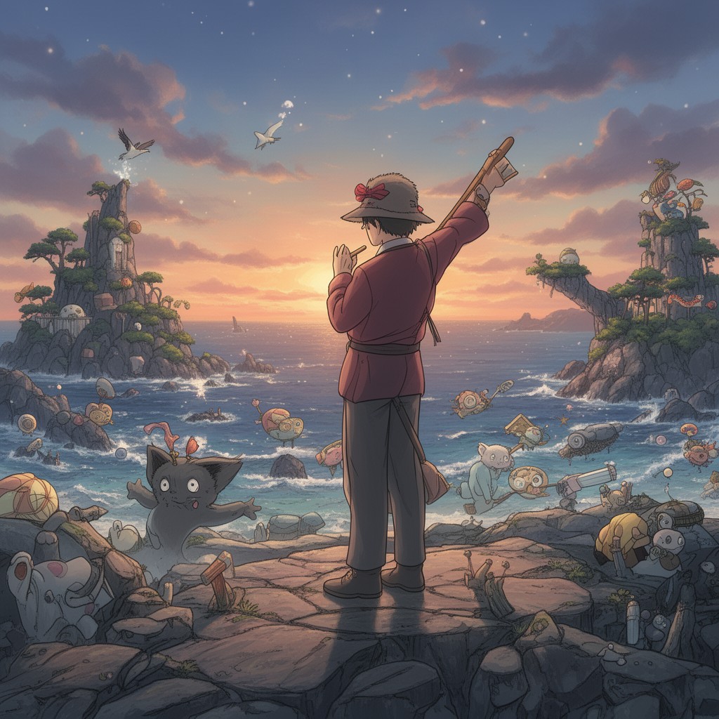 AI-generated illustration of Miyazaki