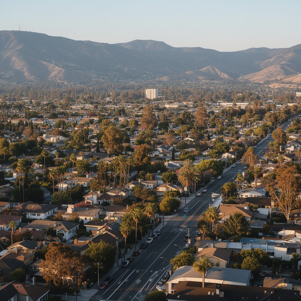 AI-generated illustration of San Dimas, California, United States
