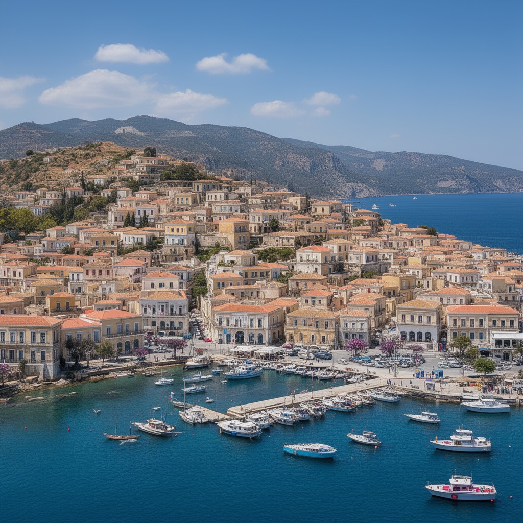 AI-generated illustration of Syros