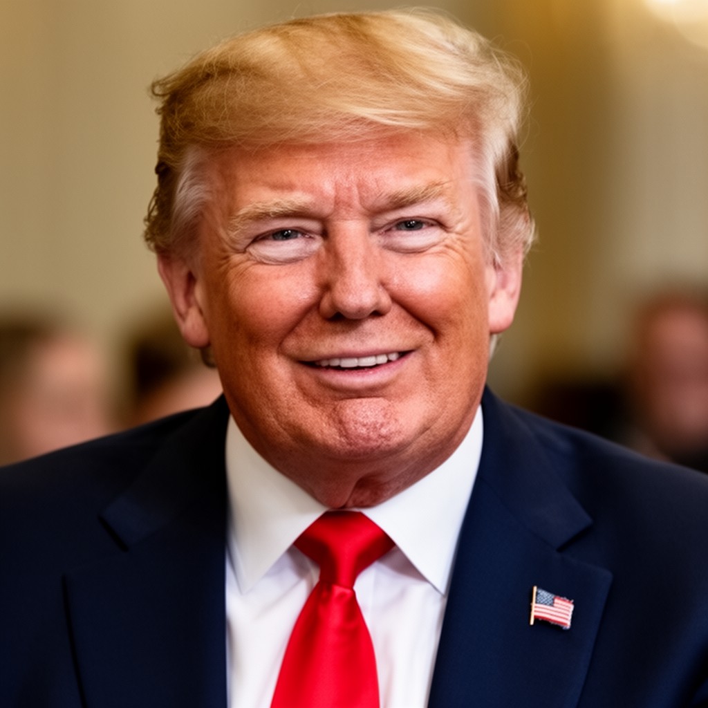 AI-generated illustration of Donald Trump