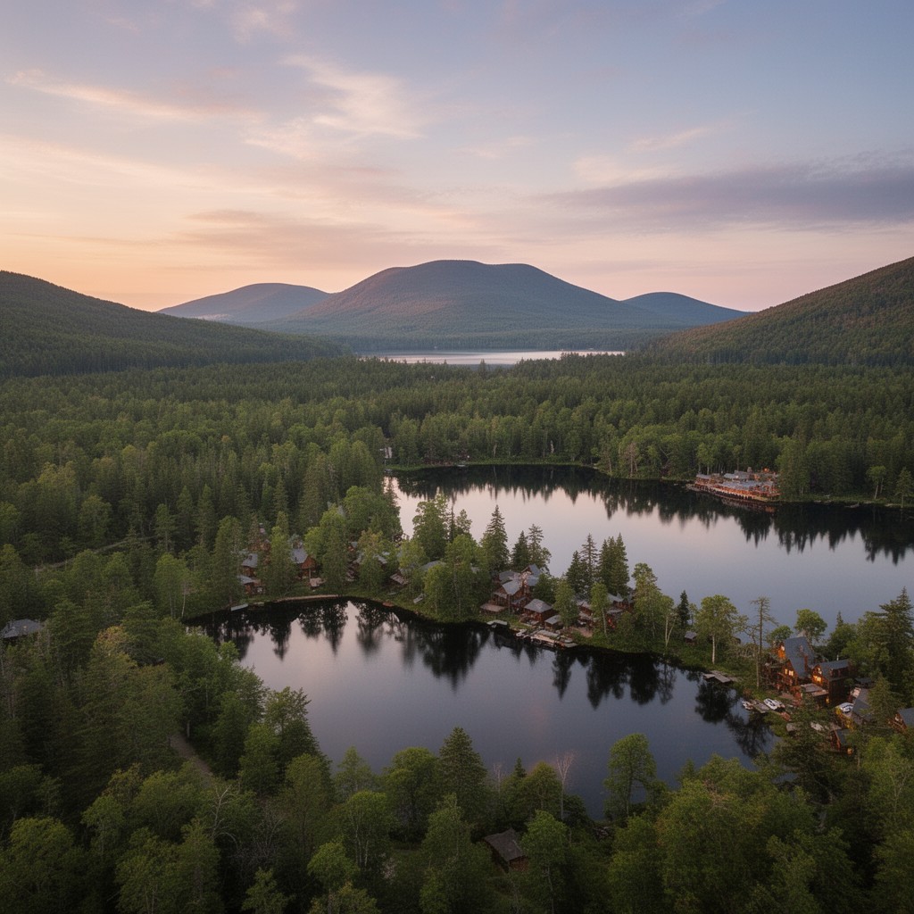 AI-generated illustration of Raquette Lake