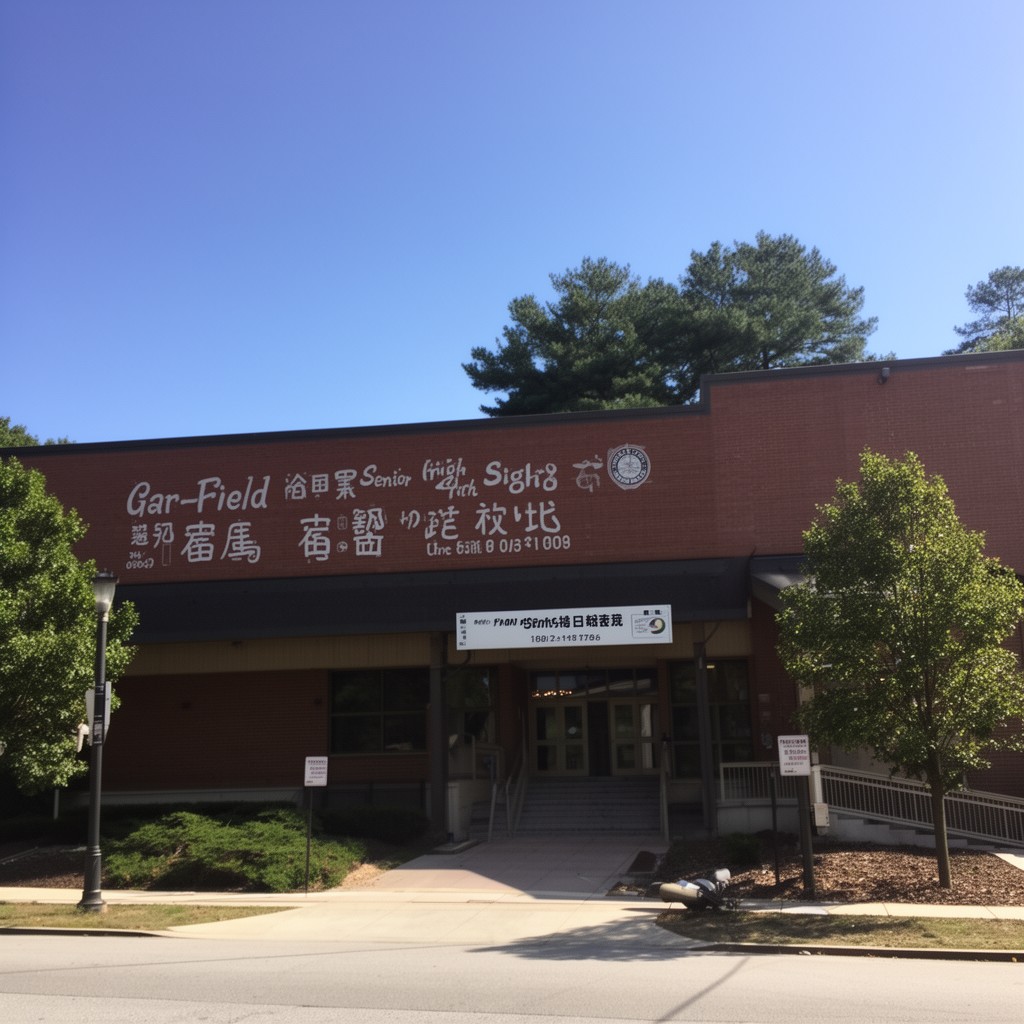 AI-generated illustration of Gar-Field Senior High School
