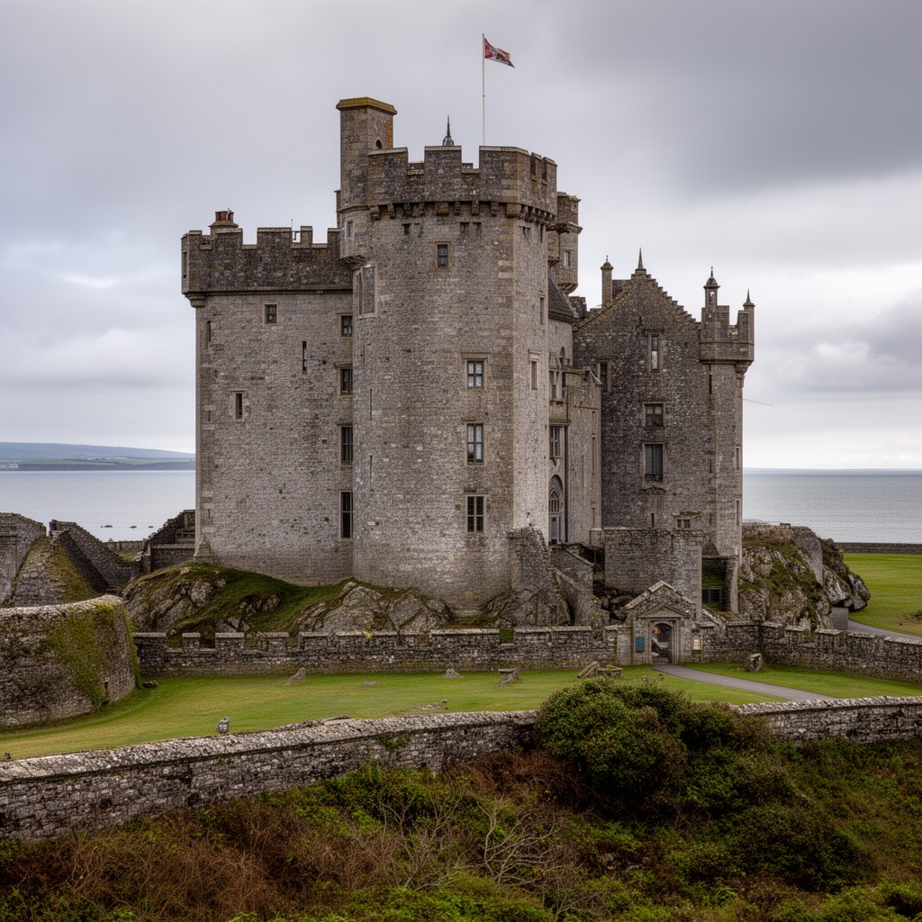 AI-generated illustration of Turnberry Castle