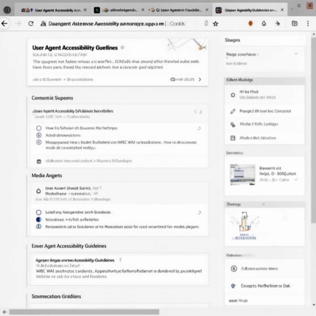 AI-generated illustration of User Agent Accessibility Guidelines