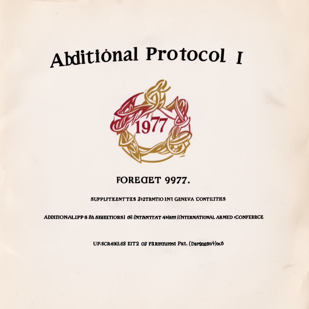 AI-generated illustration of Additional Protocol I