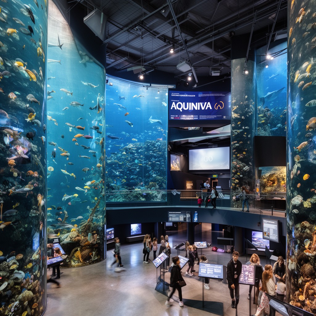 AI-generated illustration of Gdynia Aquarium