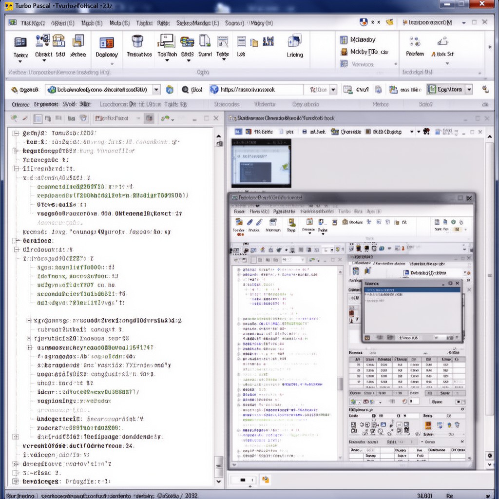 AI-generated illustration of Turbo Pascal