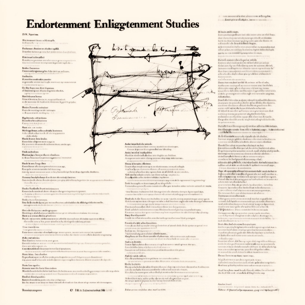 AI-generated illustration of Enlightenment studies