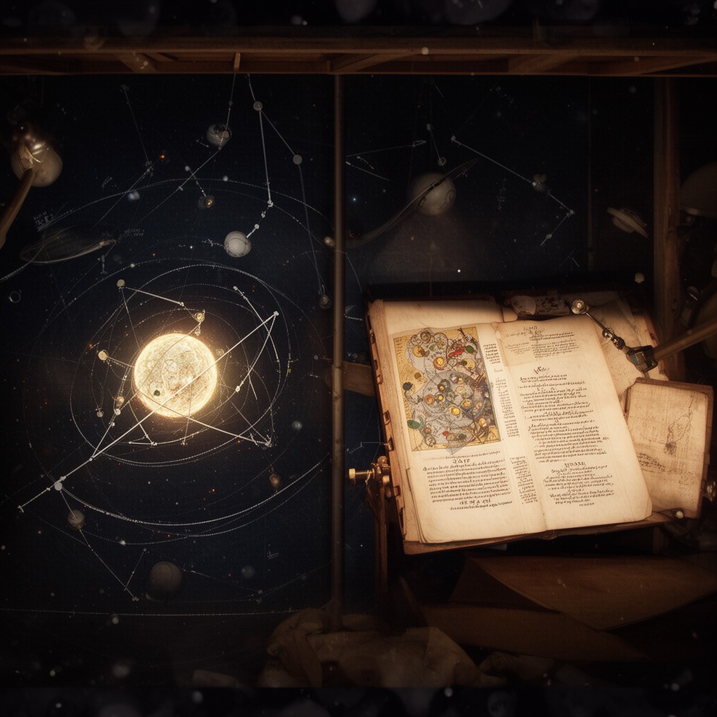 AI-generated illustration of Astronomia nova