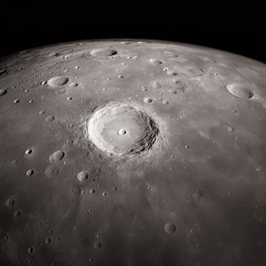 AI-generated illustration of Kepler (lunar crater)