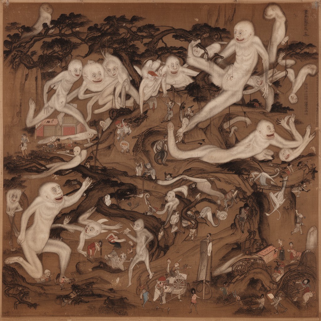 AI-generated illustration of Luo Ping’s Ghost Amusement