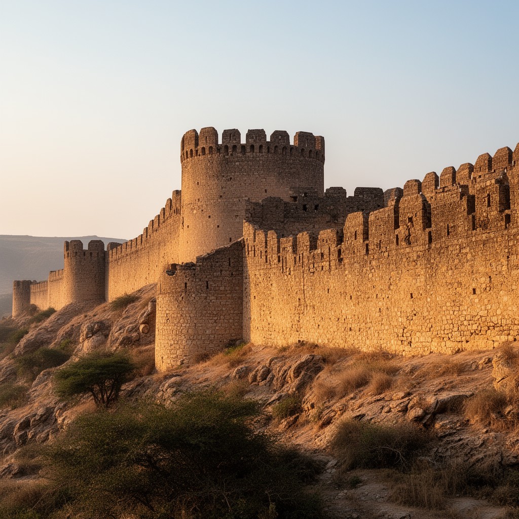 AI-generated illustration of Ranikot Fort