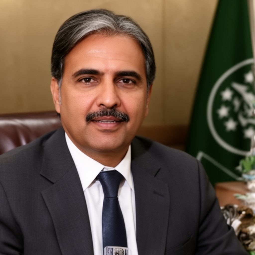 AI-generated illustration of Chief Minister of Sindh