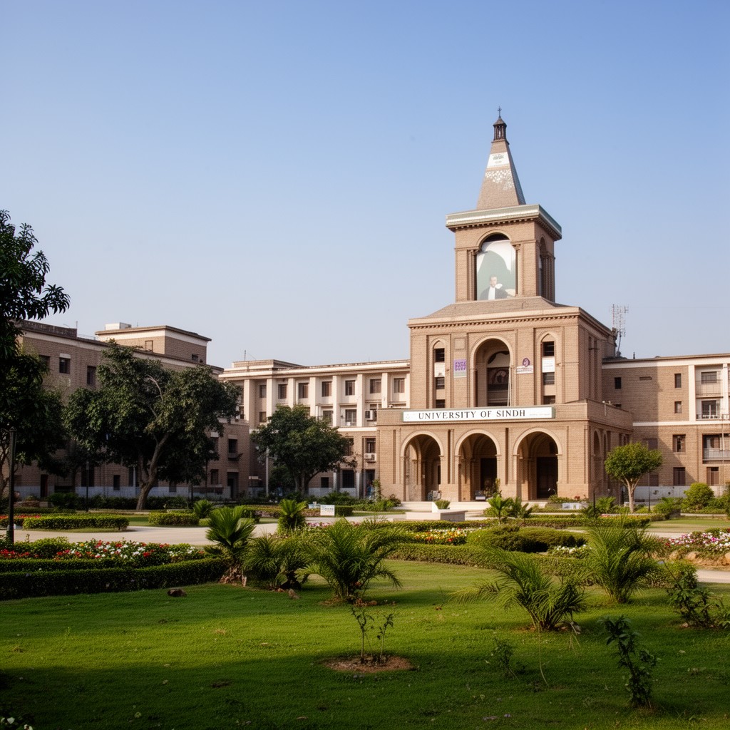 AI-generated illustration of University of Sindh
