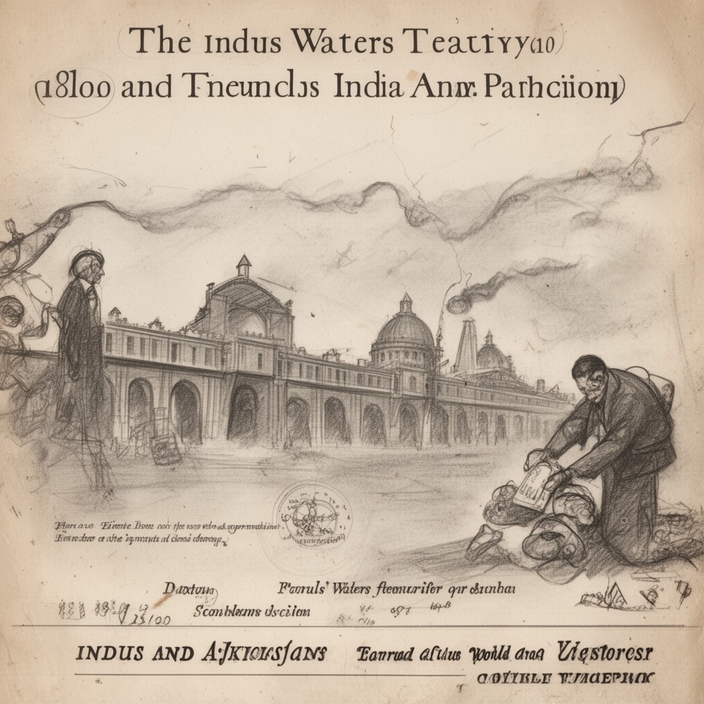 AI-generated illustration of Indus Waters Treaty