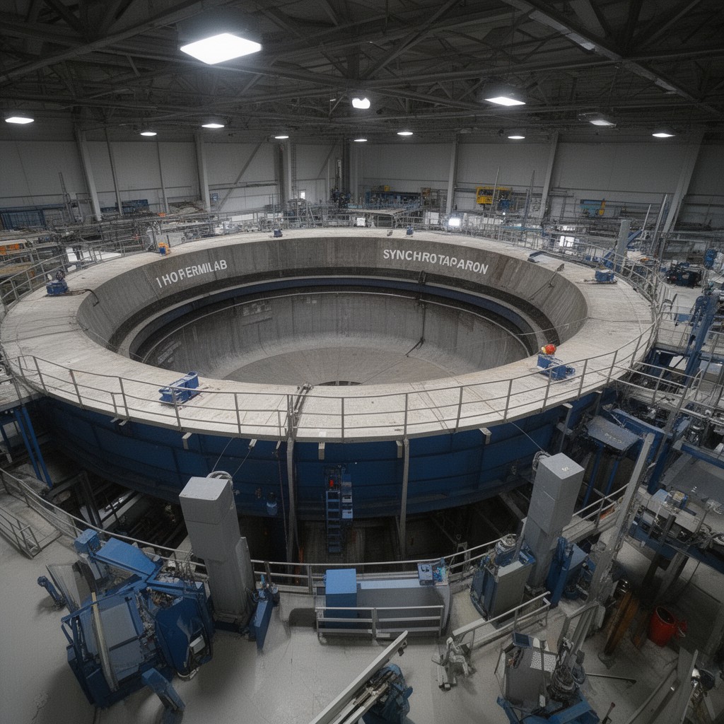 AI-generated illustration of Booster synchrotron
