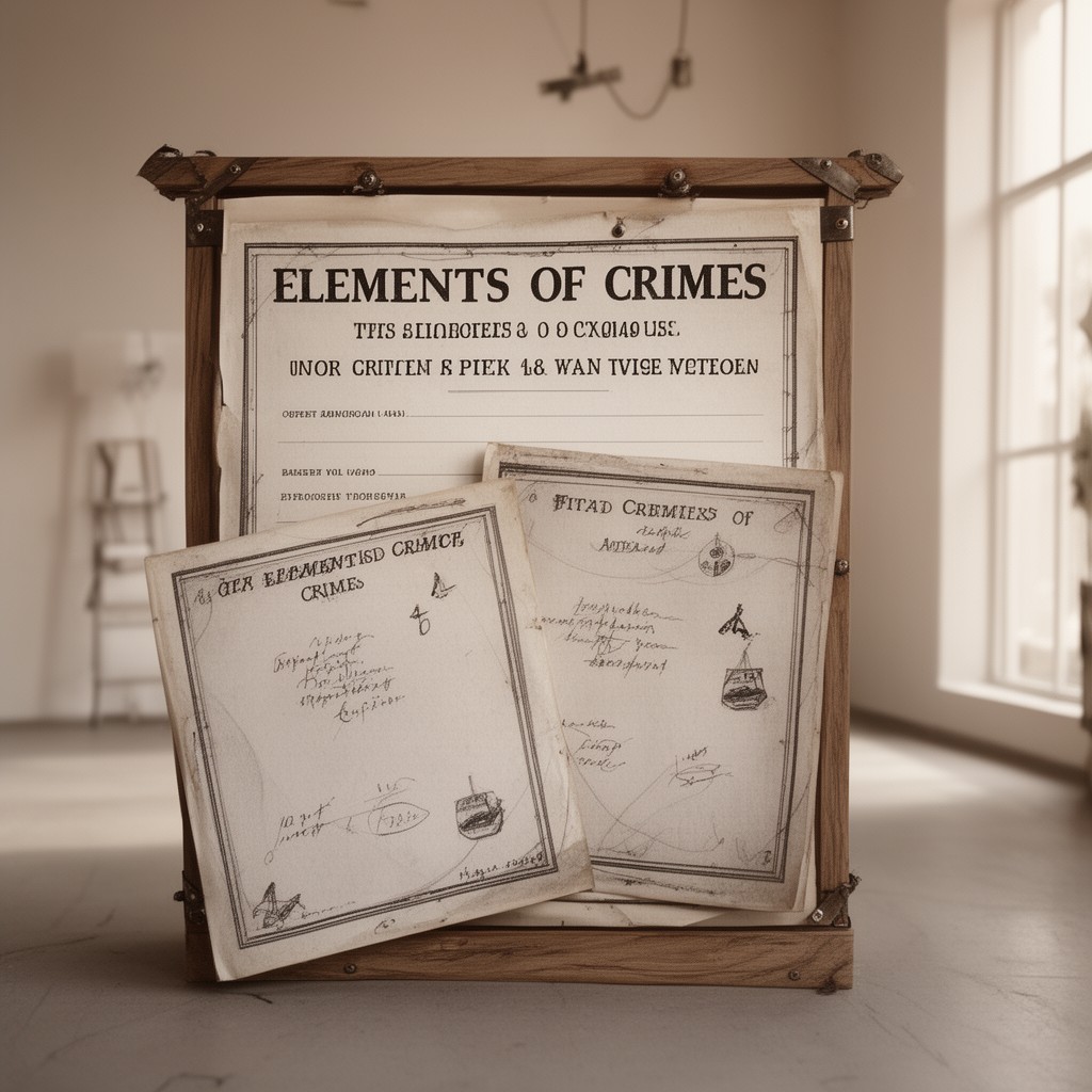 AI-generated illustration of Elements of Crimes