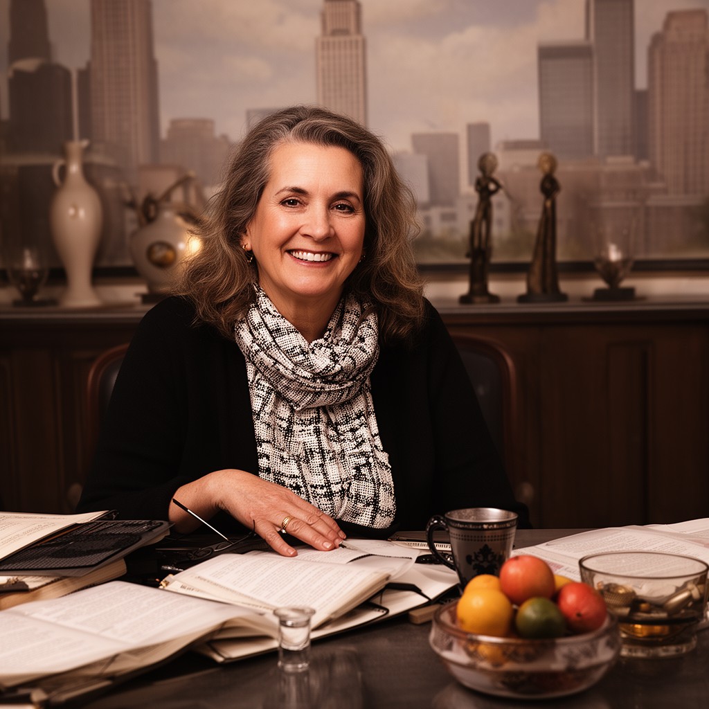 AI-generated illustration of Debra Lerner Cohen
