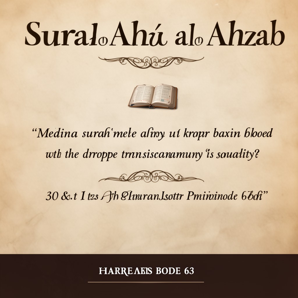 AI-generated illustration of Surah al-Ahzab