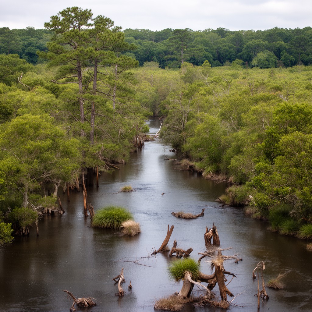 AI-generated illustration of Altamaha River
