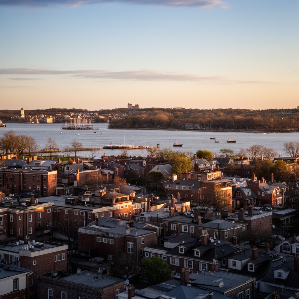 AI-generated illustration of Rye, New York