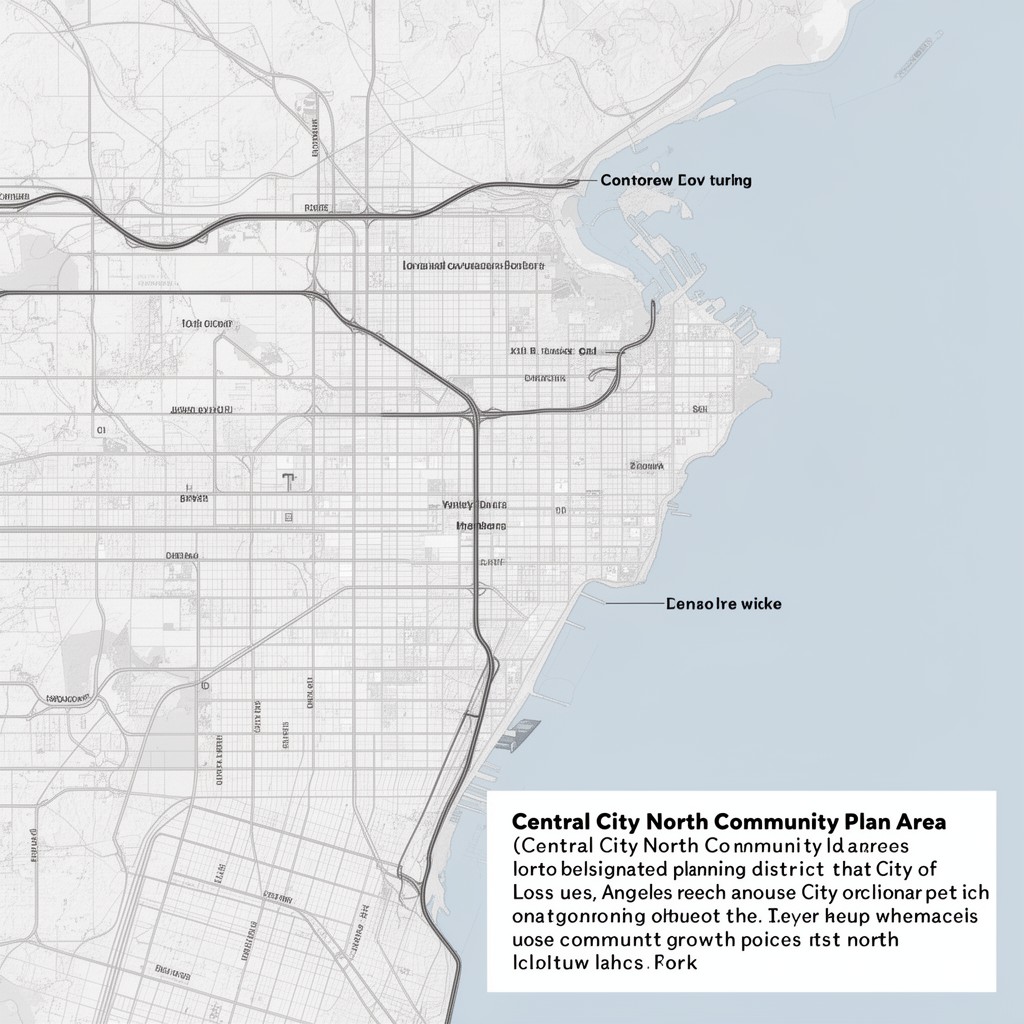 AI-generated illustration of Central City North Community Plan Area