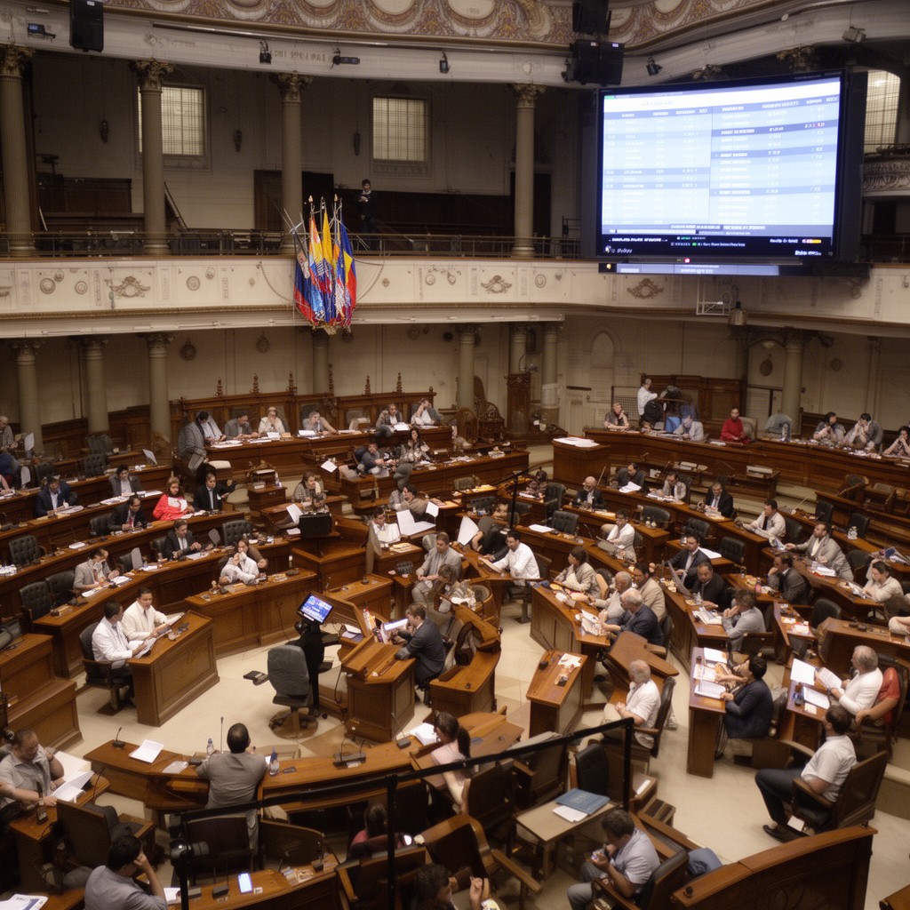 AI-generated illustration of Chamber of Representatives of Colombia